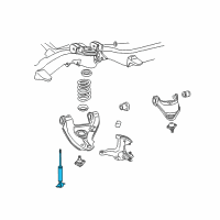 OEM 2001 Chevrolet Express 1500 Front Shock Absorber Assembly Diagram - 22064696