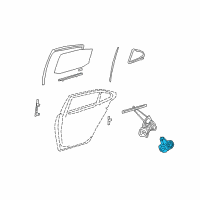 OEM 2010 Lexus LS600h Motor Assy, Power Window Regulator Diagram - 85710-50114