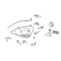 OEM Toyota Camry Lens & Housing Bolt Diagram - 90084-10015