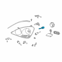 OEM 2001 Lexus LS430 Discharge Headlamp Hid Bulb Diagram - 90981-20008