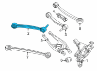 OEM 2022 BMW M4 CONTROL ARM WITH RUBBER BUSH Diagram - 33-32-9-504-611