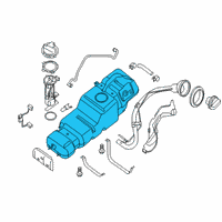 OEM 2014 Nissan NV1500 Fuel Tank Assembly Diagram - 17202-1PA0A