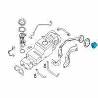 OEM 2012 Nissan NV1500 Filler Cap Assembly Diagram - 17251-1PA0B