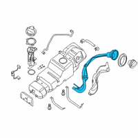 OEM 2015 Nissan NV1500 Tube Assy-Filler Diagram - 17221-1PA0C