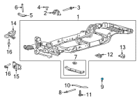 OEM Ford Bronco Sport Support Plate Nut Diagram - -W520515-S442