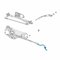 OEM 2002 Chrysler PT Cruiser Hose-Rear Washer Diagram - 5288702AB