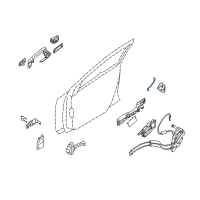 OEM 2010 Nissan Sentra Rod-Key Lock, RH Diagram - 80514-ET000