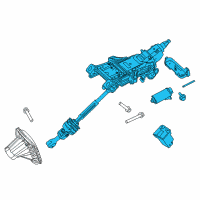 OEM 2017 Lincoln MKX Column Assembly Diagram - F2GZ-3C529-AE