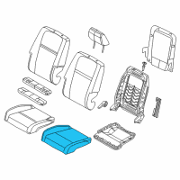 OEM 2017 Dodge Journey Seat Cushion Foam Diagram - 68096240AA