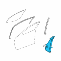 OEM 2002 Chevrolet Impala Window Regulator Diagram - 15240529