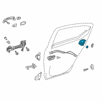 OEM 2017 Toyota Prius C Lock Assembly Diagram - 69050-42021