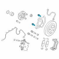 OEM 2009 Ford Edge Caliper Support Bolt Diagram - 7T4Z-2248-AA