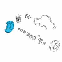 OEM Toyota Sequoia Splash Shield Diagram - 47703-0C011