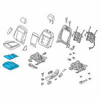 OEM Ford Ranger Seat Cushion Pad Diagram - KB3Z-21632A23-C