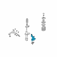 OEM Kia Optima Front Axle Knuckle Left Diagram - 517151D100