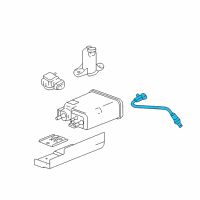 OEM 2008 GMC Savana 2500 Oxygen Sensor Diagram - 12599866