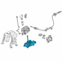 OEM 2019 Honda Pilot Bracket Set, Select Lever Diagram - 54200-TG7-A81