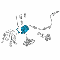 OEM Honda Ridgeline Escutcheon Set, Console *NH900L* (DEEP BLACK) Diagram - 54700-TG7-A81ZA