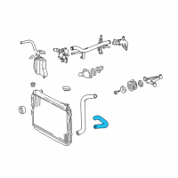 OEM 2005 Toyota Tundra Upper Hose Diagram - 16571-0P010