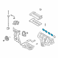 OEM 2014 Lincoln MKZ Manifold Gasket Diagram - 1S7Z-9439-AA