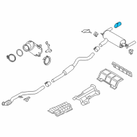 OEM BMW M235i Carbon Tailpipe Finisher Diagram - 18-30-2-355-889