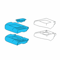 OEM 2020 Chevrolet Spark Seat Cushion Pad Diagram - 42690161