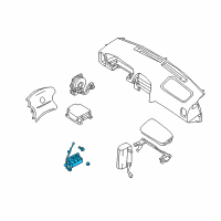 OEM Nissan Rogue Sensor-Side Air Bag, LH Diagram - K8831-CN025
