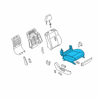 OEM 2006 Infiniti M45 Cushion Complete-Front Seat RH Diagram - 873A2-EH31B