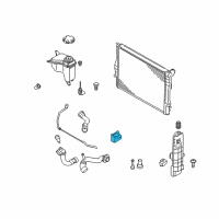 OEM BMW 128i Lower Cooler Bracket Diagram - 17-11-7-591-647