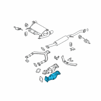 OEM Infiniti FX45 Three Way Catalytic Converter Diagram - 20802-CG426