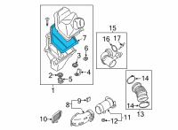 OEM 2020 BMW 750i xDrive Air Filter Element Diagram - 13-71-8-699-811