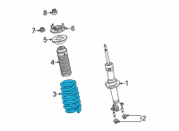 OEM Ford Bronco SPRING - FRONT Diagram - MB3Z-5310-A