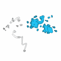 OEM 2014 Cadillac CTS Cooler Asm-Engine Oil Diagram - 12606576