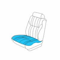 OEM 2000 Dodge Intrepid Seat Cushion Pad Diagram - SR861D5AA