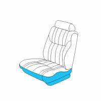 OEM 2000 Dodge Intrepid Seat Cushion Pad Diagram - SR861AZAA