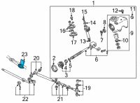 OEM Ford E-150 Econoline Club Wagon Pitman Arm Diagram - F2UZ-3590-C