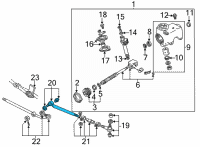 OEM 2002 Ford E-150 Econoline Inner Tie Rod Diagram - 6C2Z-3A130-D