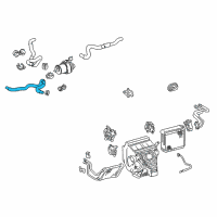 OEM Toyota Heater Hose Diagram - 87245-48A20