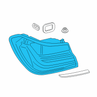 OEM 2017 BMW 750i Rear Light In The Side Panel, Left Diagram - 63-21-7-342-965