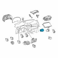 OEM 2014 Lexus RX350 Switch, Push Start Diagram - 89611-0E013