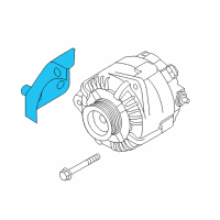 OEM 2020 Nissan Rogue Bracket Alternator Diagram - 11710-3TA0A