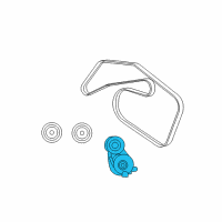 OEM 2007 Dodge Sprinter 3500 TENSIONER-Belt Diagram - 68040206AA