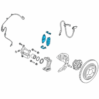 OEM 2022 Kia Soul Pad Kit-Front Disc B Diagram - 58101K0A00