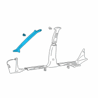 OEM 2004 Hyundai XG350 Trim Assembly-Front Pillar LH Diagram - 85810-39500-ZQ