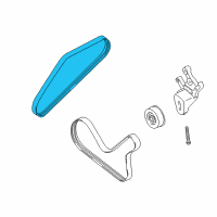 OEM Dodge Stratus Belt-Power Steering Diagram - MN187017