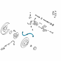 OEM 2002 Nissan Maxima Hose Brake Rear Diagram - 46210-4Y90A