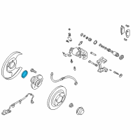 OEM Infiniti I35 Sensor Rotor-Anti SKID Rear Diagram - 47950-2Y000