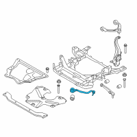 OEM 2016 BMW X5 Left Tension Strut With Rubber Mounting Diagram - 31-12-7-850-159
