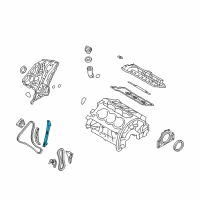 OEM 2014 Hyundai Azera Guide Assembly-Timing Chain Diagram - 24810-3CGA2