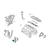 OEM 2015 Kia Cadenza TENSIONER Assembly-Oil Pump Diagram - 245603CGA1